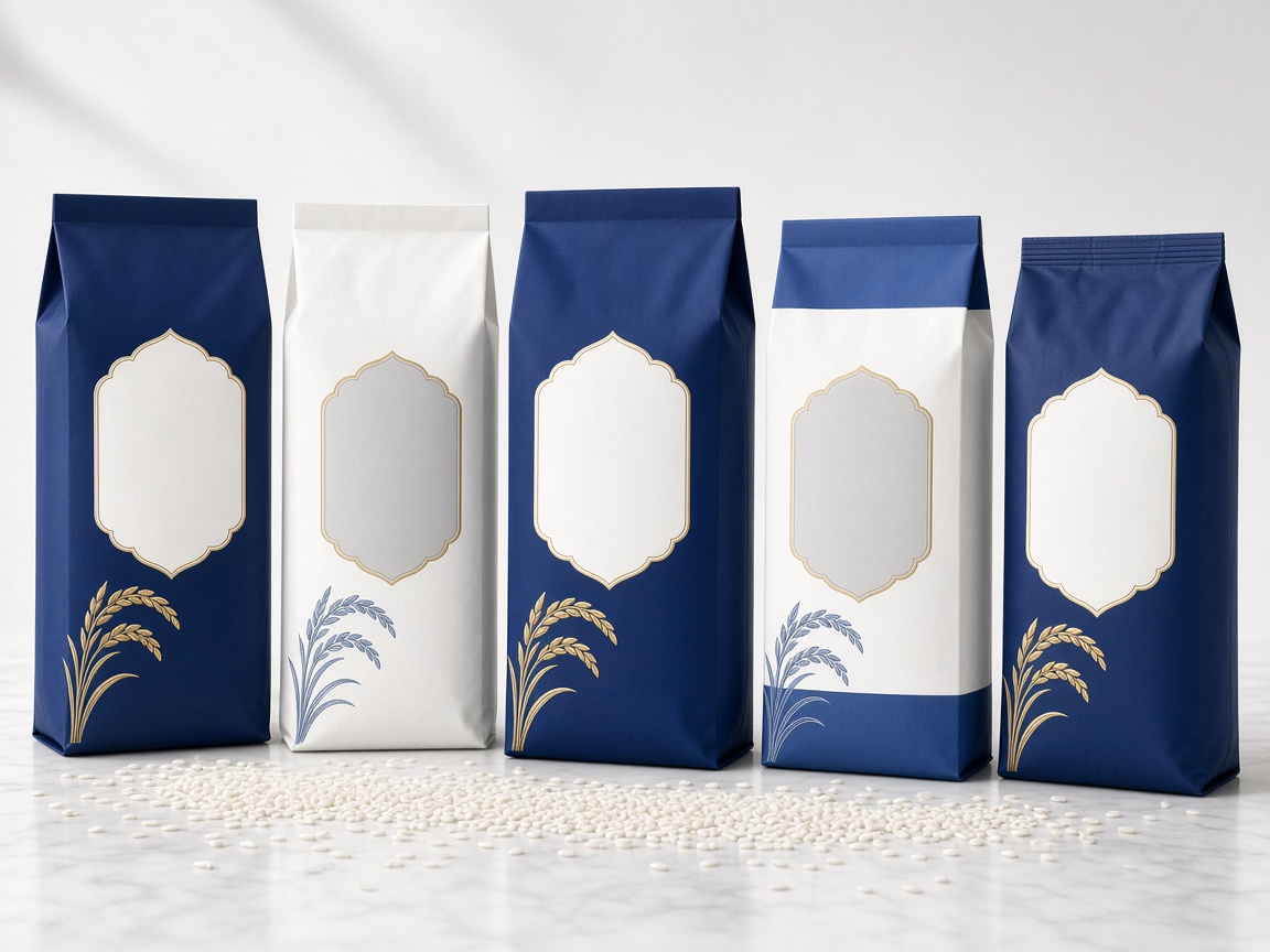 Private label rice packaging